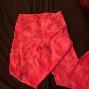 pink cameo high waisted leggings